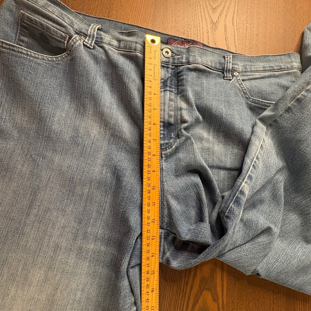 Gloria Vanderbilt Amanda Jeans Plus Women 20W Blue High Rise Tapered Denim EUC - Picture 5 of 10